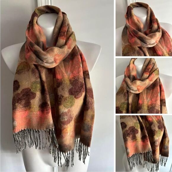 FRAAS Water Colour Dottie Oversized Cashmink® Scarf for Women - Made in Germany - Picture 1 of 8